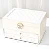Leather jewelry organizer