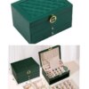 Leather jewelry organizer